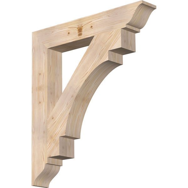 Merced Traditional Smooth Bracket, Douglas Fir, 5 1/2